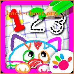 123 Draw🎨 Toddler counting for kids Drawing games icon