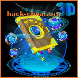 3D Galaxy Magic Golden Book Theme icon