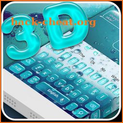 3D Glass Drops Keyboard Theme icon