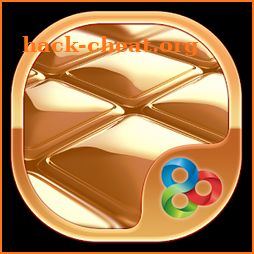 3D Gold GO Launcher icon