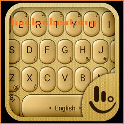 3D Gold Keyboard Theme icon