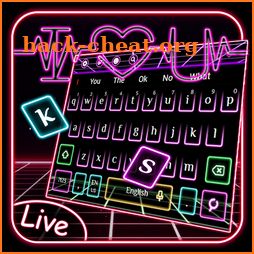 3D Neon Live Hearbeat Keyboard Theme icon