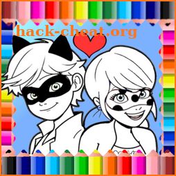 Album Coloring Ladybird & Black Cat icon