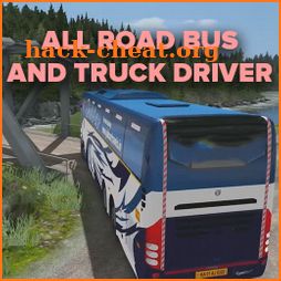 All road bus and truck driver icon