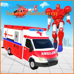 Ambulance Helicopter Car Transform Robot Game icon