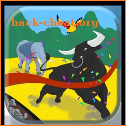 Animal relay race icon