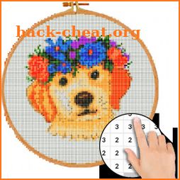 Animals Cross Stitch Color By Number : Pixel Art icon