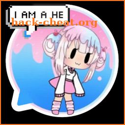 Anime chat Chibi club online for gacha life 2k20 icon