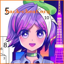 Anime Paint by Number Coloring icon