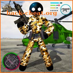 Army Stickman US Rope Hero counter Gangstar icon