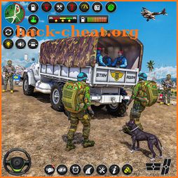 Army Truck Driving Truck 3D icon