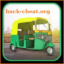 Auto rickshaw driving game 3d icon