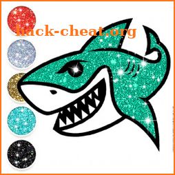 Baby Shark Coloring Book Glitter icon