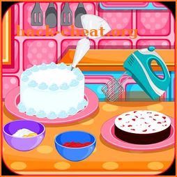 Baking black forest cake icon