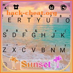 Beach Sunset Keyboard Background icon