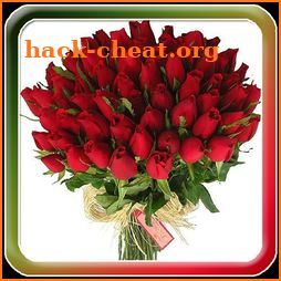 Beautiful Flowers Bouquet Glit icon