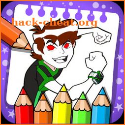 ben coloring 10 ultimate of ten aliens icon