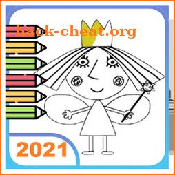 Ben Elf and Princess Holly Coloring Game 2021 icon