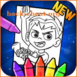 Ben Ten Aliens coloring book icon