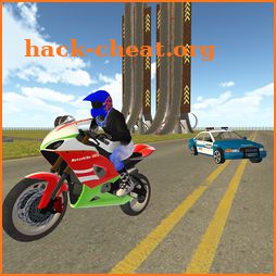 Bike Rider vs Cop Car City Police Chase Game icon