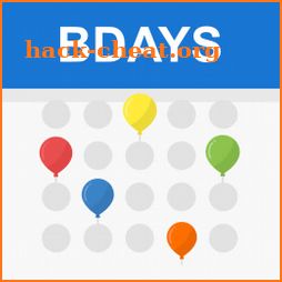 Birthday calendar reminder icon