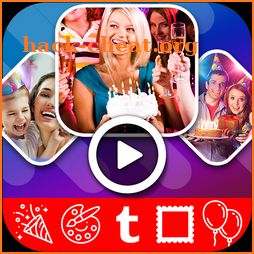 Birthday Greetings Video 2019 Birthday Photo Frame icon