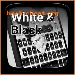 Black and White Keyboard Theme icon