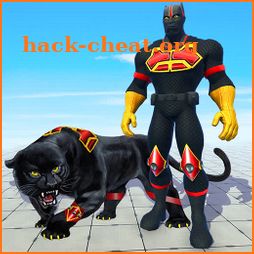 Black Flying Panther SuperHero icon