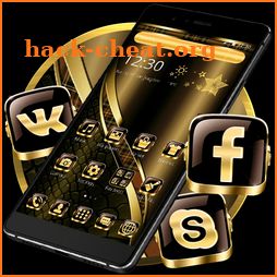 Black Golden Brown Theme icon