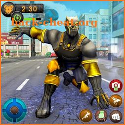 Black Panther Superhero Crime City Rescue Fighting icon