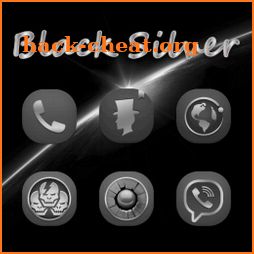 Black Silver Theme - Icon Pack icon