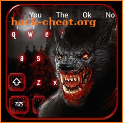 Bloody Scary Wolf Keyboard Theme icon