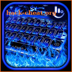 Blue Flame Fire Keyboard Theme icon