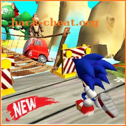 Blue Hedgehog Dash : Jungle Rush Adventure icon