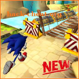 Blue Hedgehog Dash : Run Surfer Adventure icon