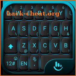 Blue Light Black Keyboard Theme icon