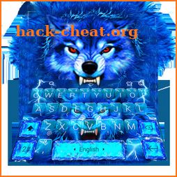 Blue Lightning Wolf Keyboard Theme icon