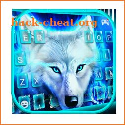 Blue Night Wolf Keyboard Theme icon