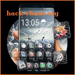 Broken Screen Glass Launcher for Android icon