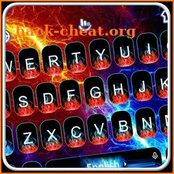 Burning Ice Fire Keyboard Theme icon