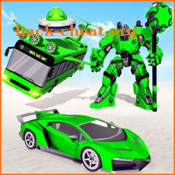 Bus Robot Car 3d - Hammer Robot Transforming Game icon