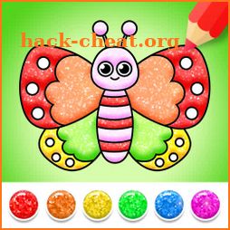 Butterfly Coloring Glitter icon