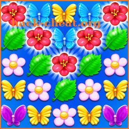 Butterfly Flower Free Match icon