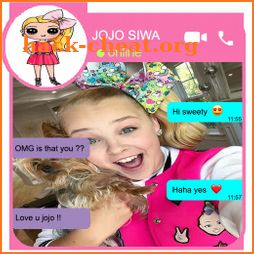 Call & Chat with jojo siwa : Simulation icon