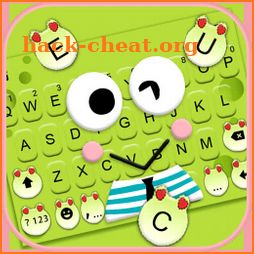 Cartoon Green Frog Keyboard Theme icon