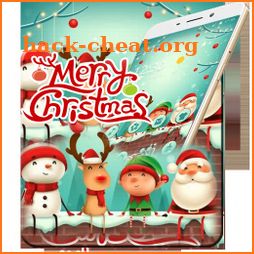 Cartoon Happy Christmas Party Theme icon