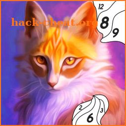 Cat Color by Number Paint Game icon