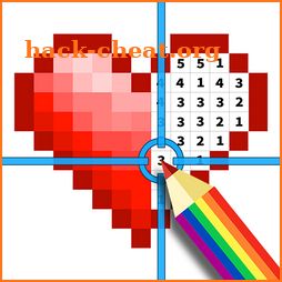 Color by number & Pixel art icon