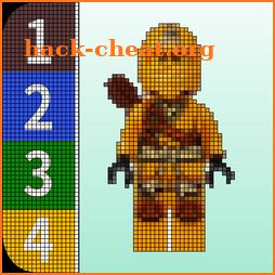 Color by Number - Lego Ninjago Pixel Art icon