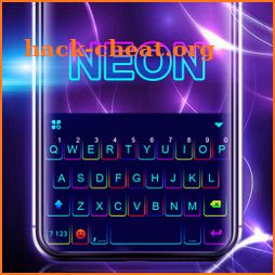 Color Neon Tech Keyboard Theme icon